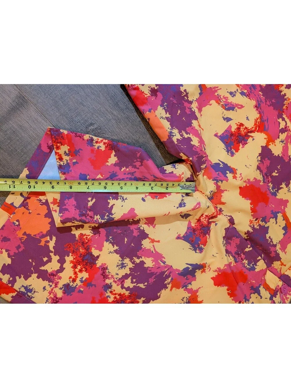 Hreski Golf Shorts Men's Size 40 Abstract Pink Purple Orange Stretch 9